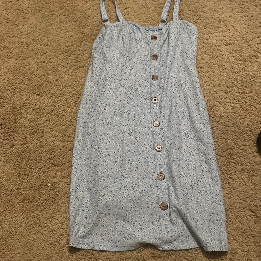 Blue Floral Dres